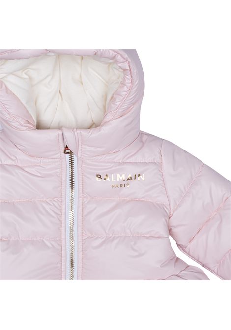 Piumino con cappuccio BALMAIN KIDS | BZ2010 N0371500OR